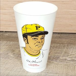 Al Oliver Pirates Collectible Cup 1973 7Eleven 7-11 Slurpee Vintage Baseball MLB